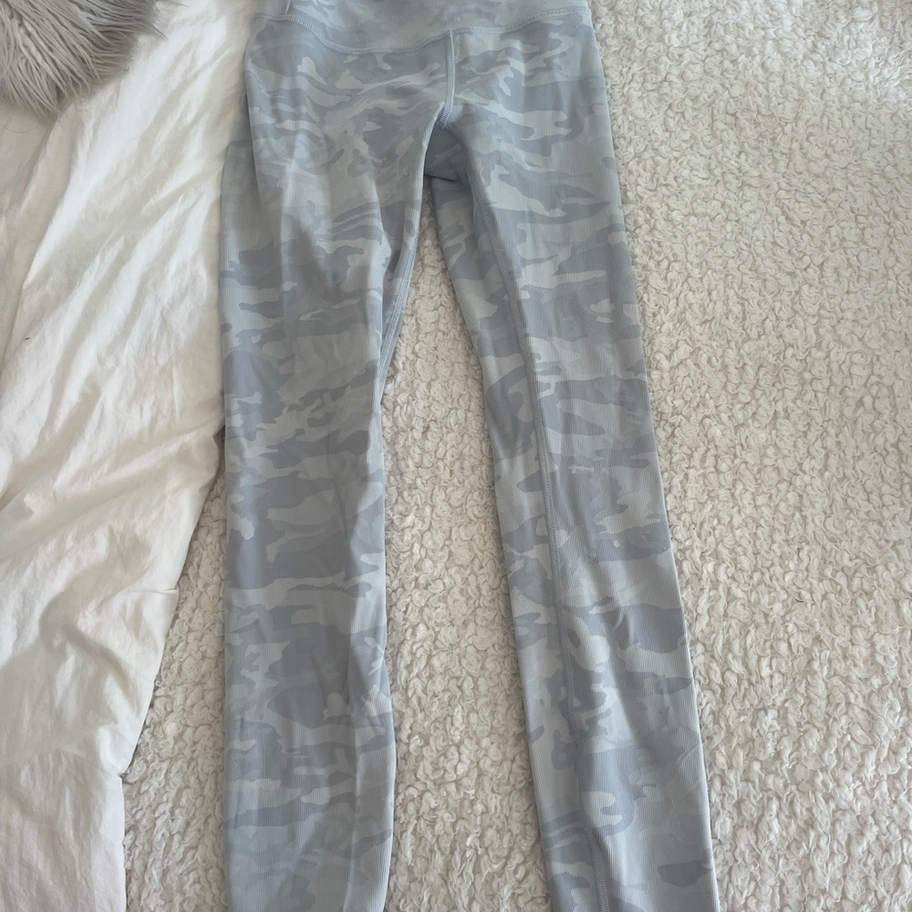 lululemon athletica Kids Light Gray Camouflage Leggings